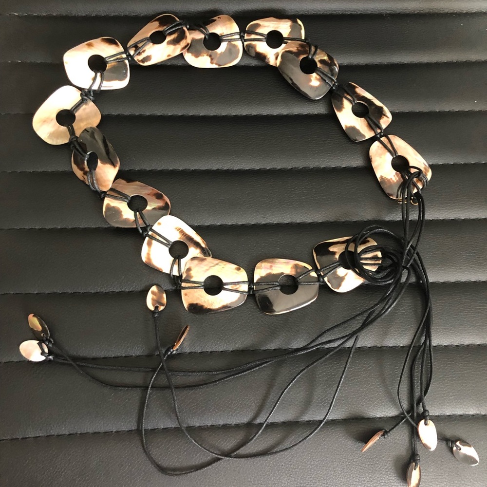 Cara NY Animal Print Shells Belt